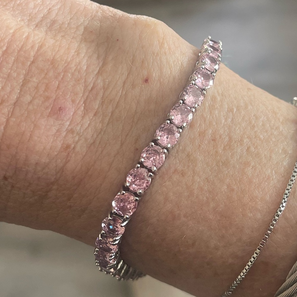 Elegant Pink Stone Bracelet